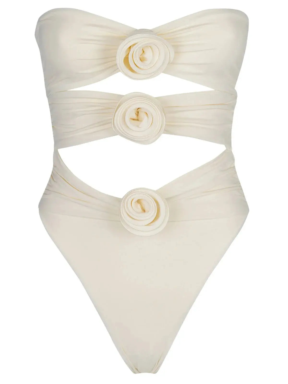 Oceana One Piece Swimsuit in White and Pink for Women - Love Salve